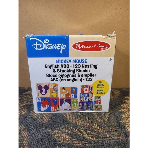 Melissa & Doug Disney Mickey Mouse Stacking Blocks - Picture 1 of 3